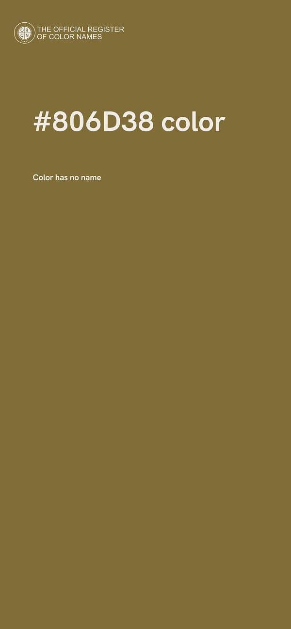 #806D38 color image