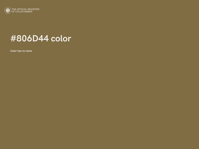 #806D44 color image