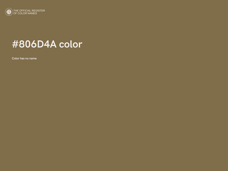 #806D4A color image