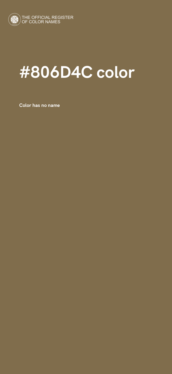 #806D4C color image