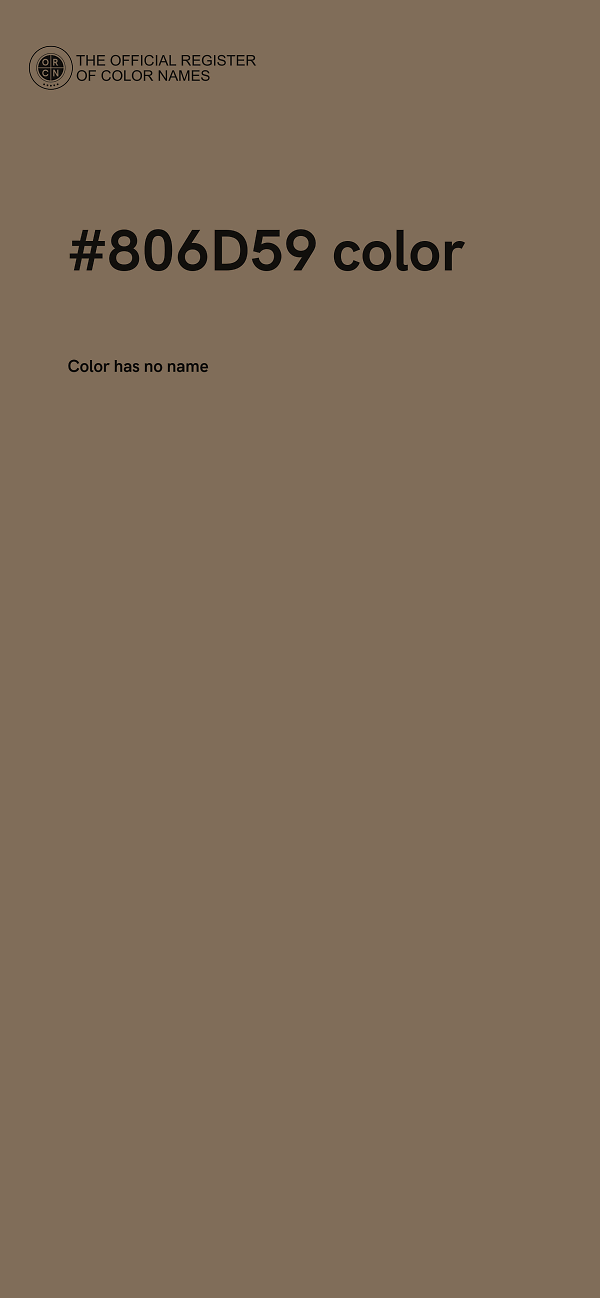 #806D59 color image