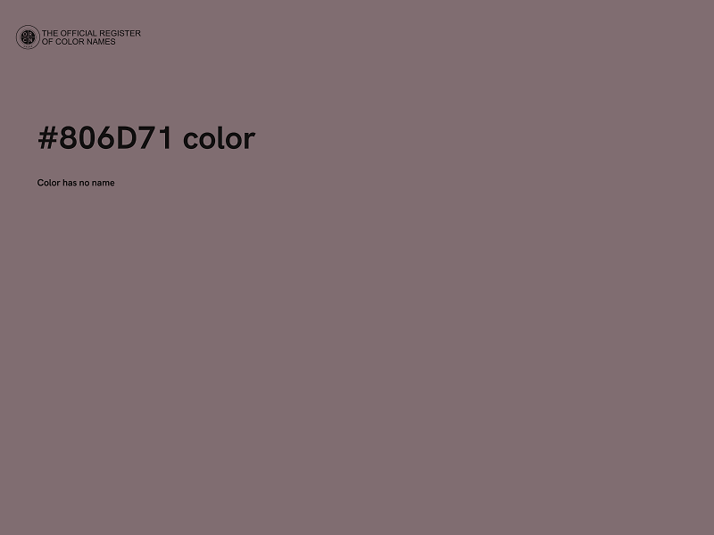 #806D71 color image