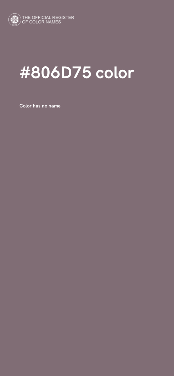#806D75 color image