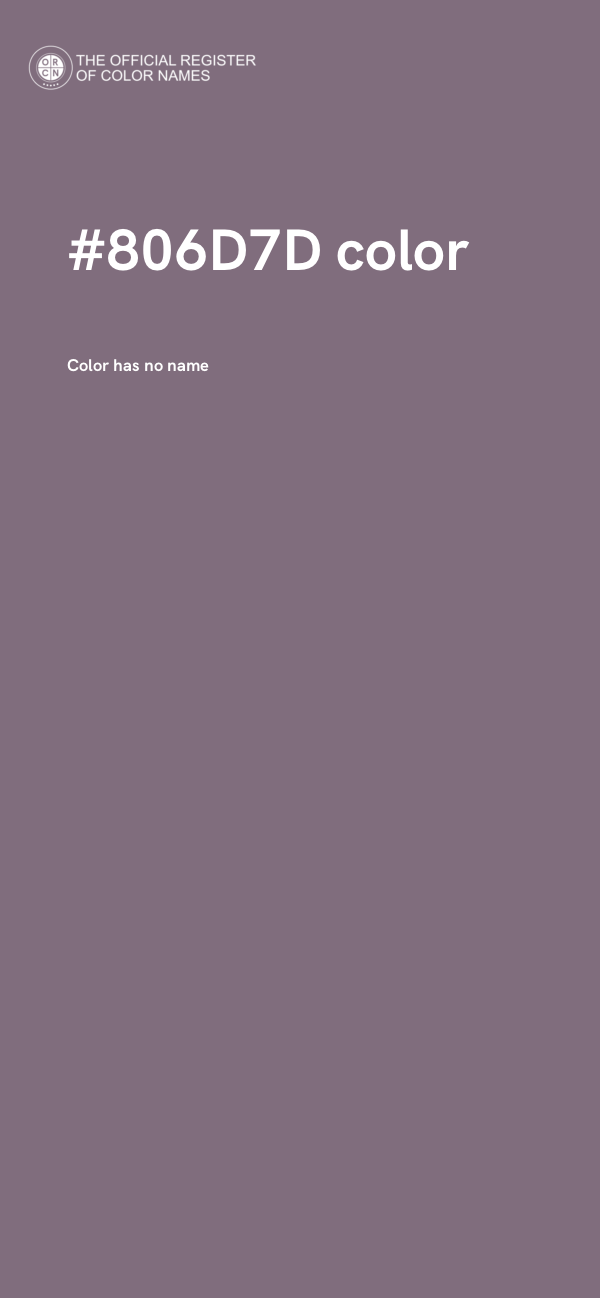 #806D7D color image