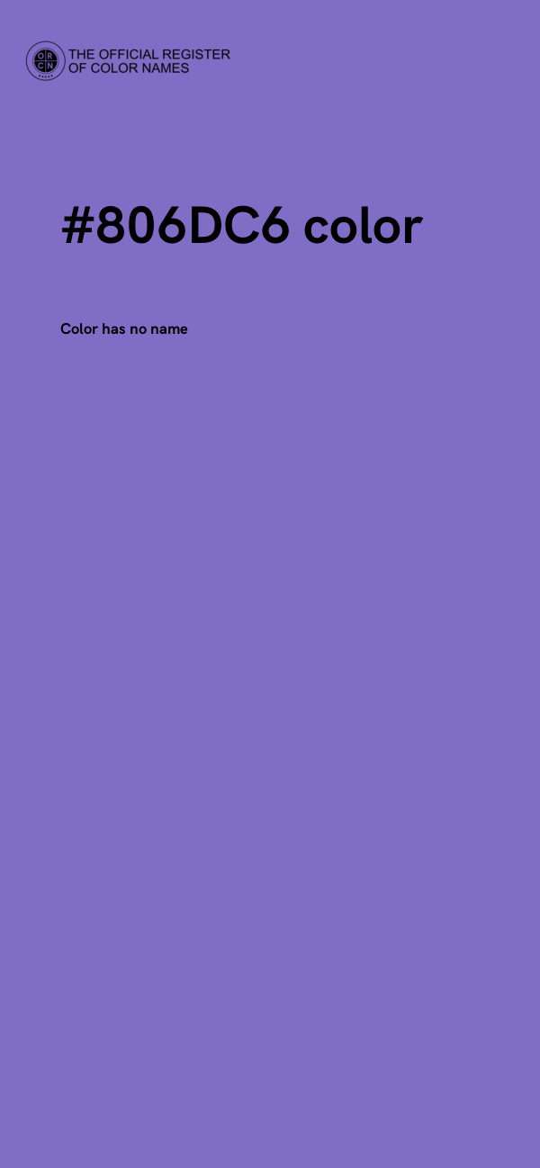 #806DC6 color image