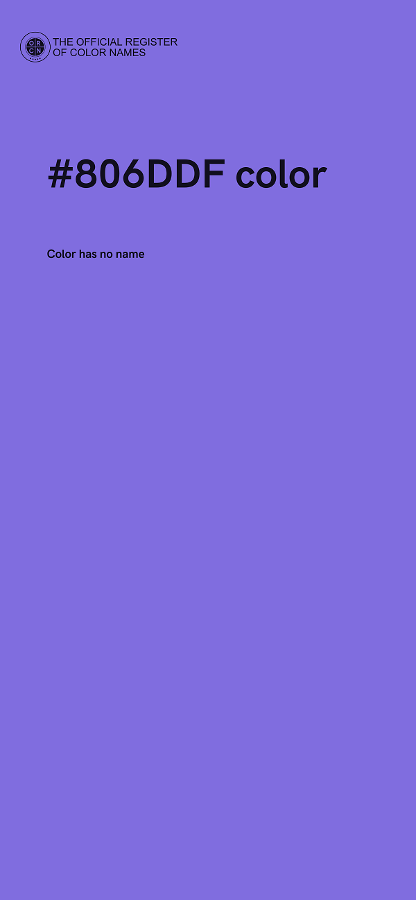 #806DDF color image
