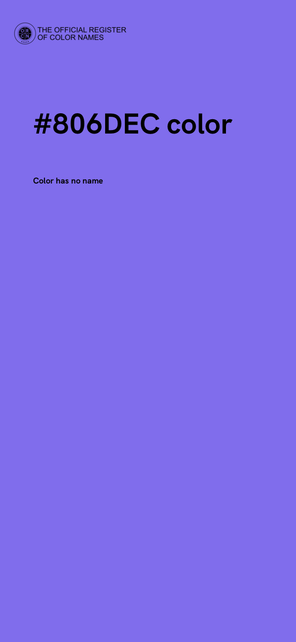 #806DEC color image