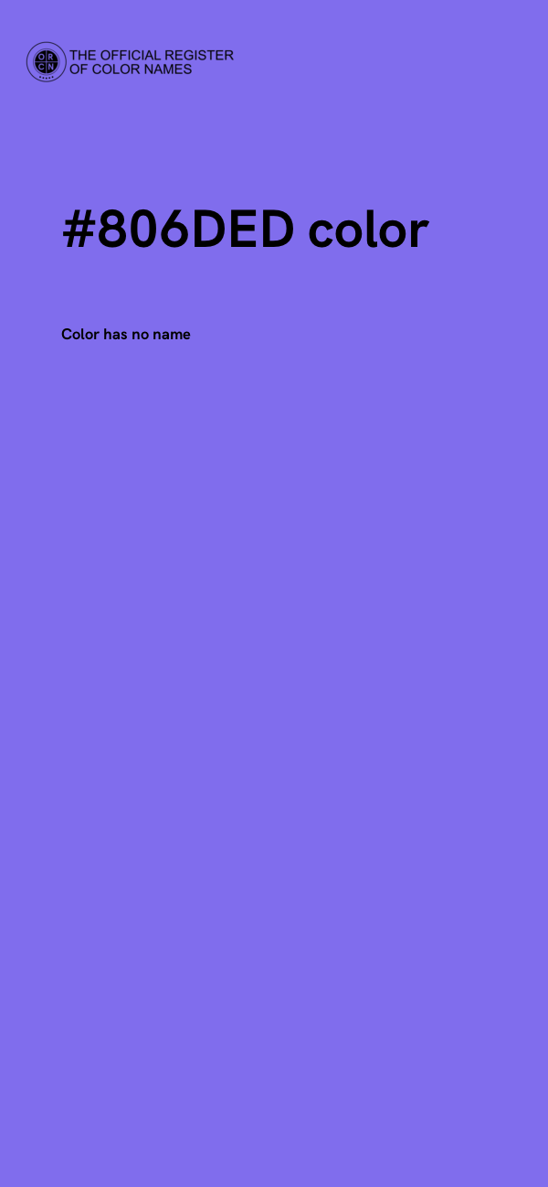 #806DED color image