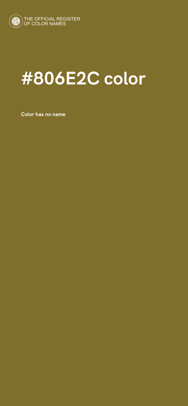 #806E2C color image