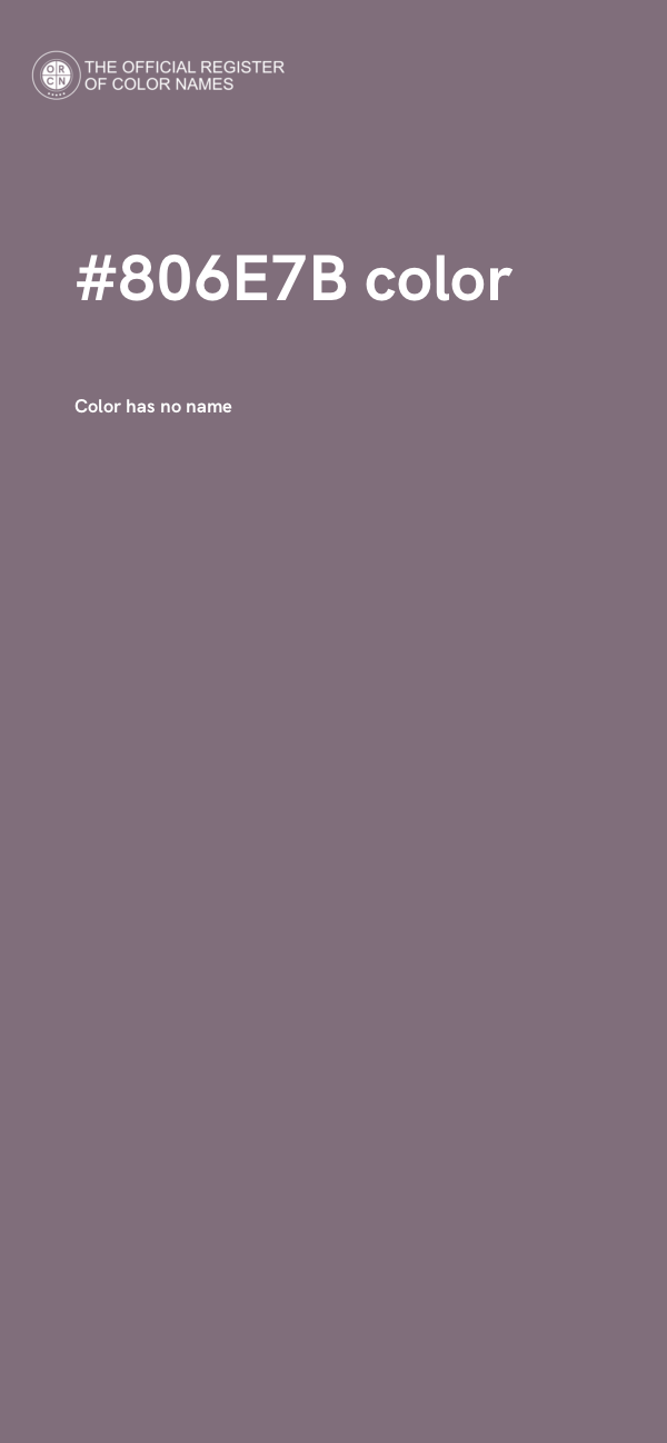 #806E7B color image