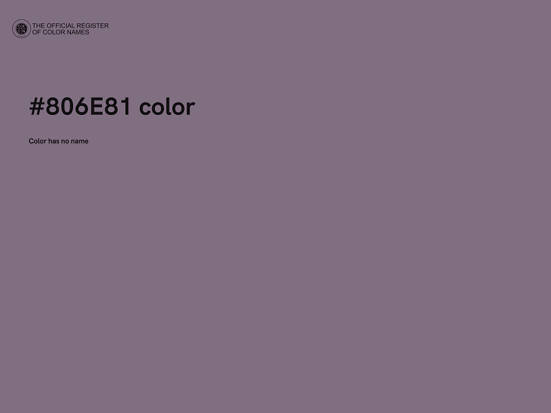 #806E81 color image