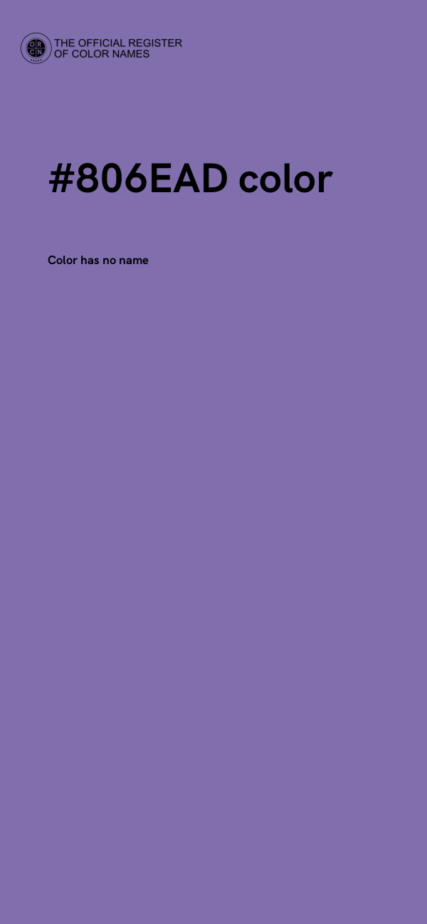 #806EAD color image