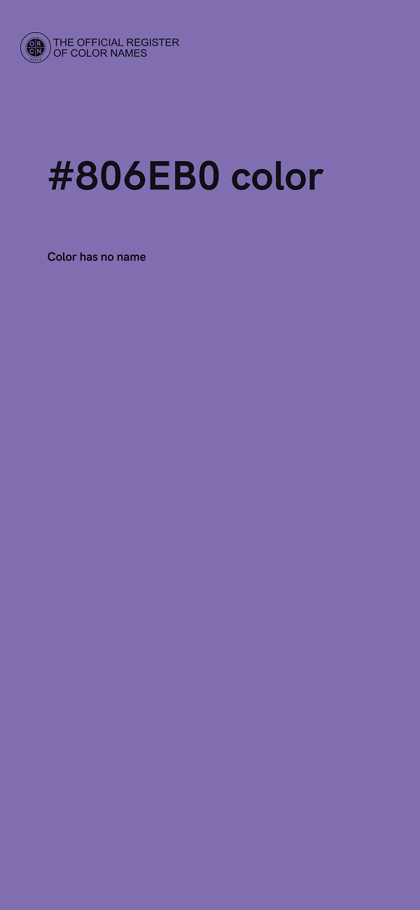#806EB0 color image