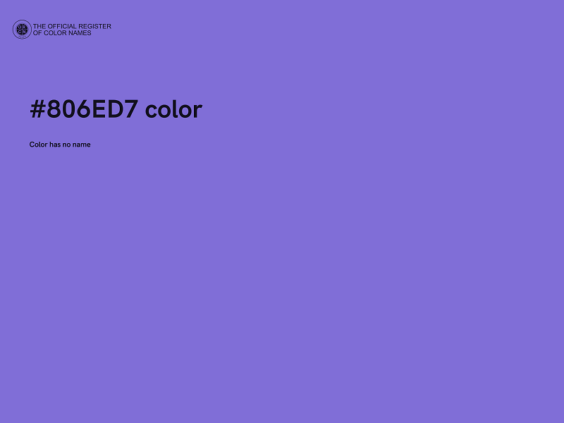 #806ED7 color image