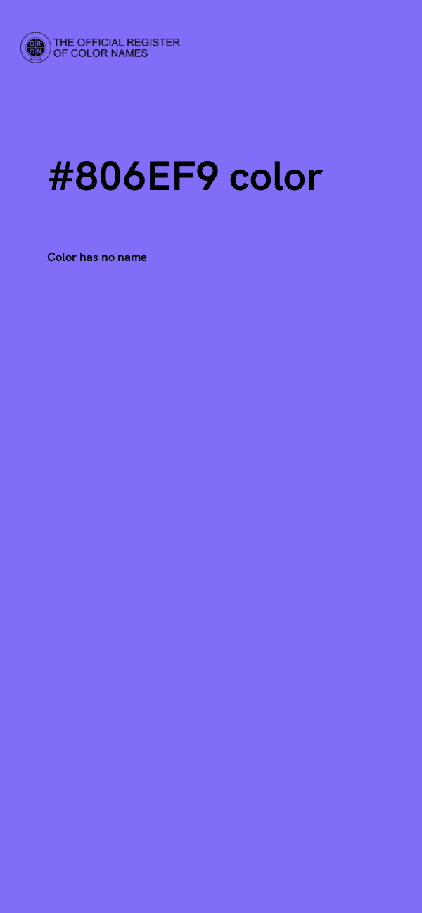 #806EF9 color image