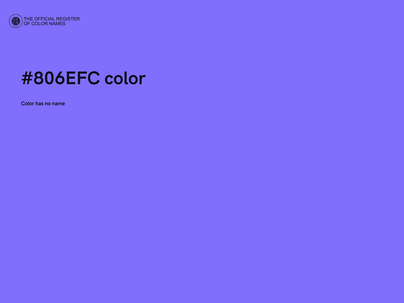 #806EFC color image