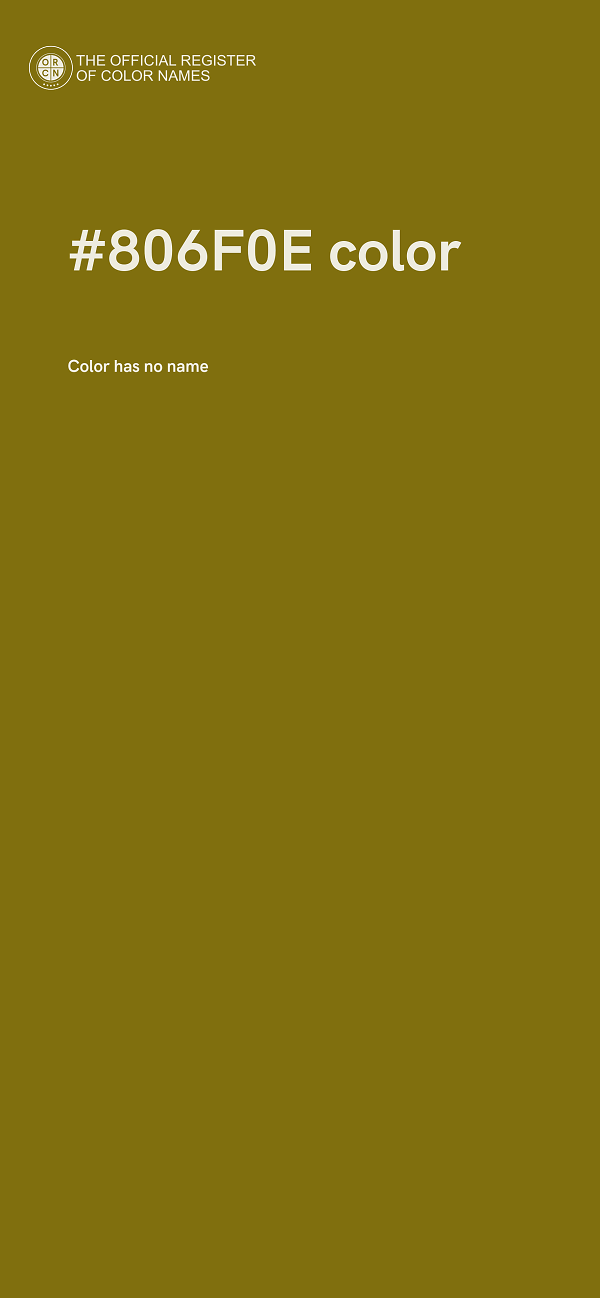 #806F0E color image