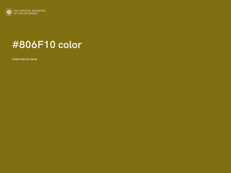 #806F10 color image