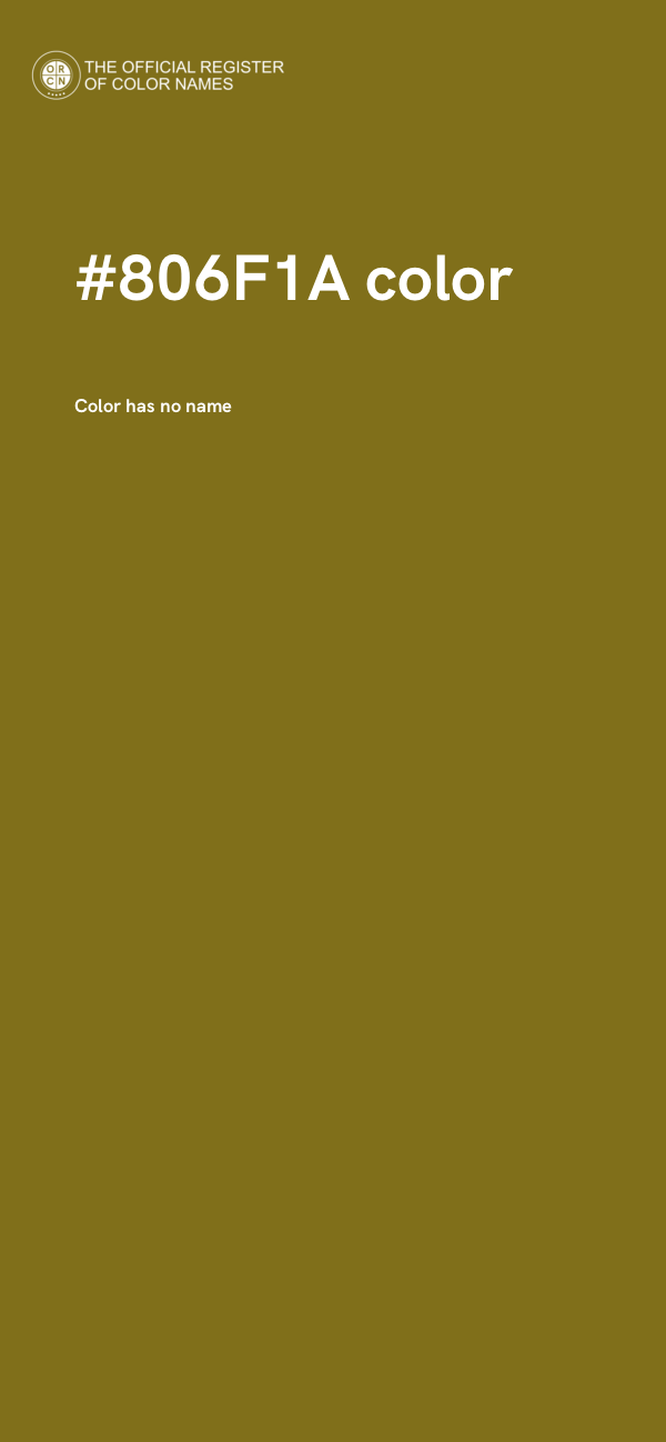 #806F1A color image