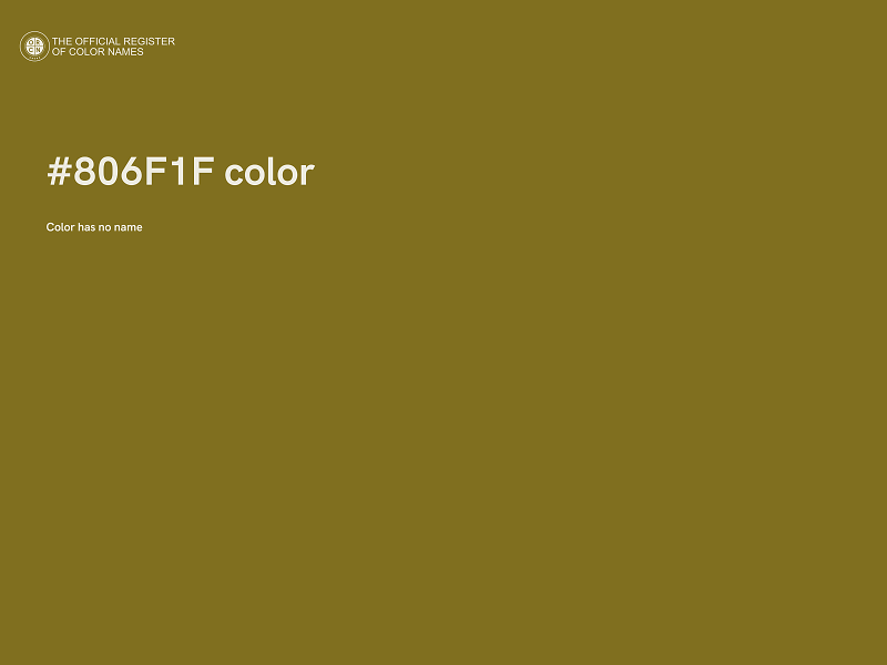 #806F1F color image