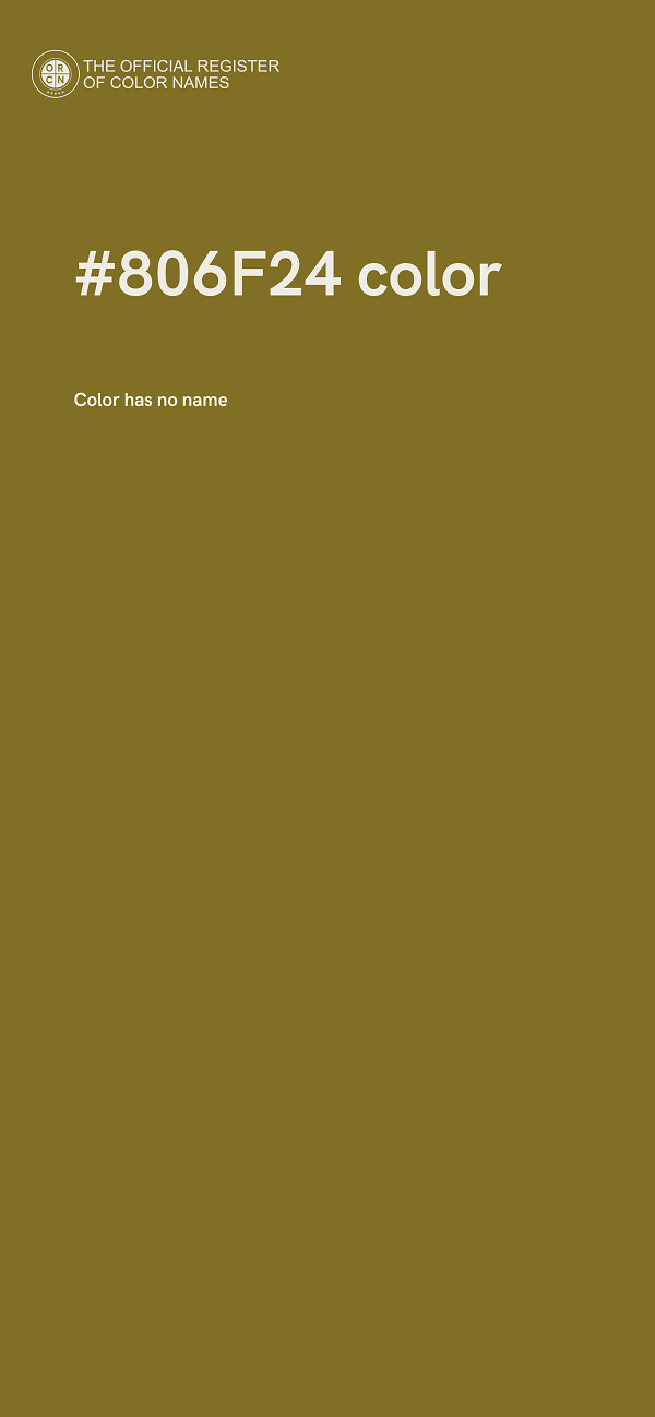 #806F24 color image