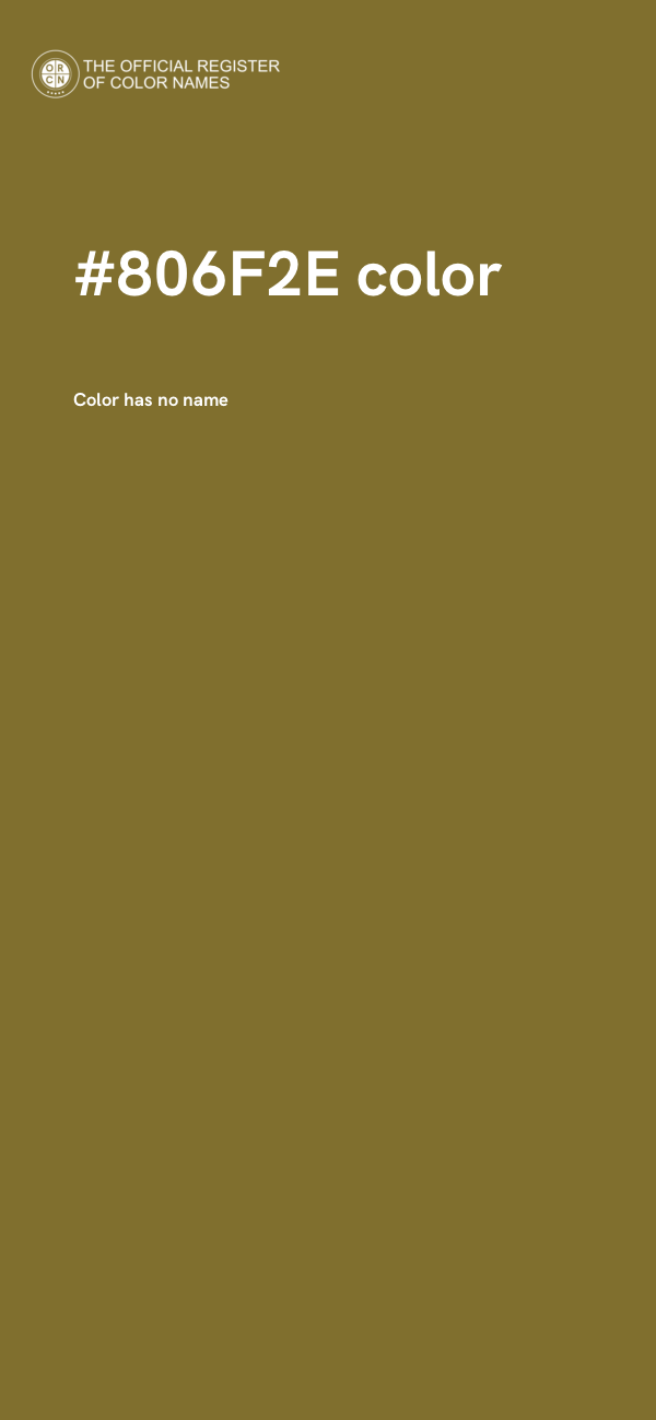 #806F2E color image