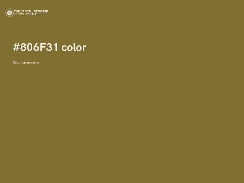 #806F31 color image