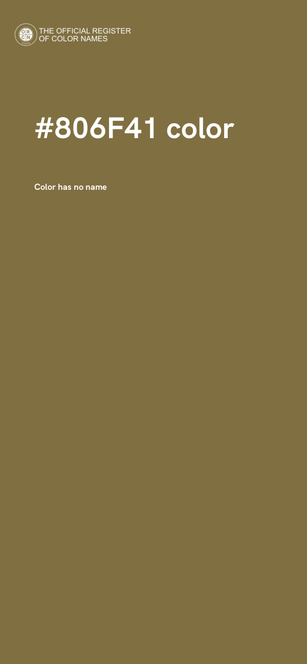 #806F41 color image