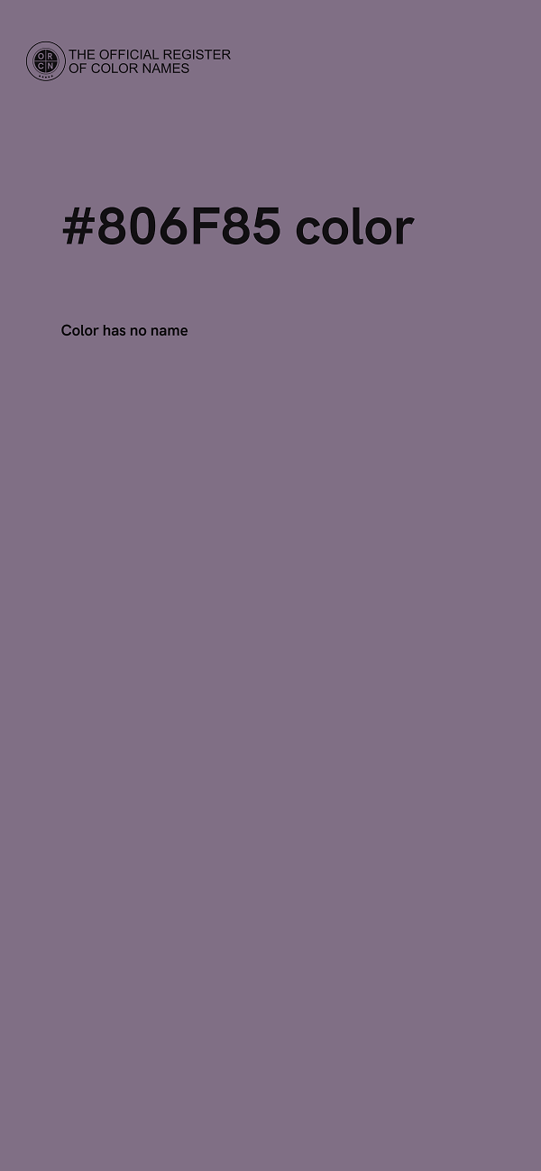 #806F85 color image