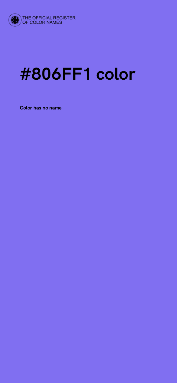 #806FF1 color image