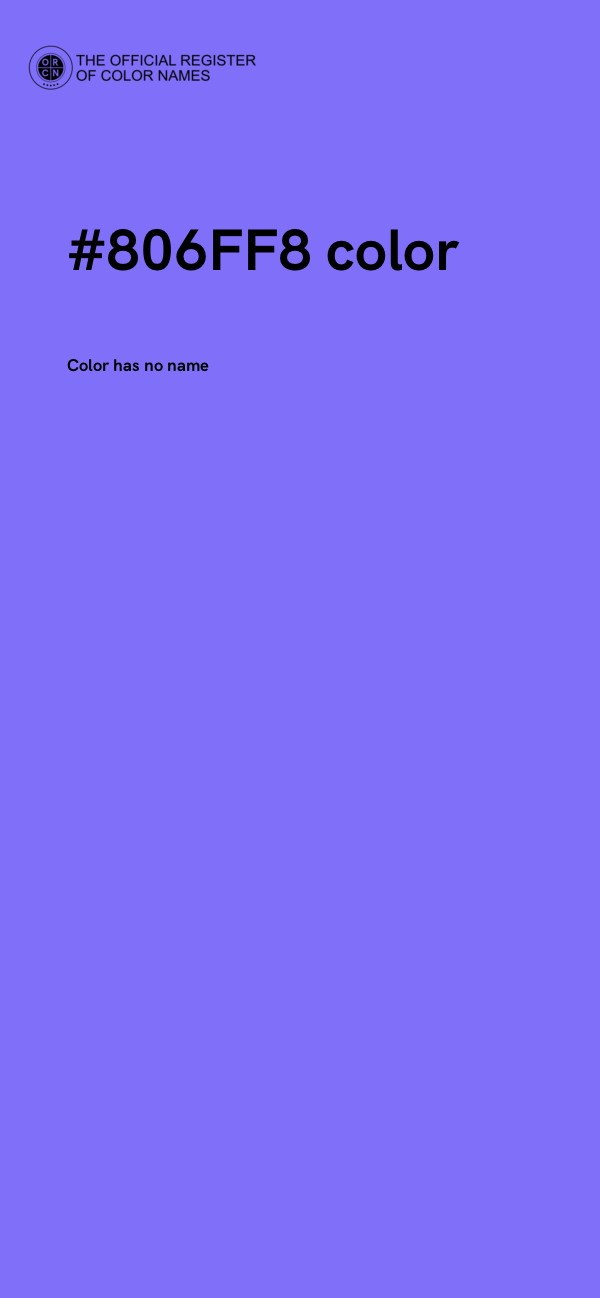 #806FF8 color image