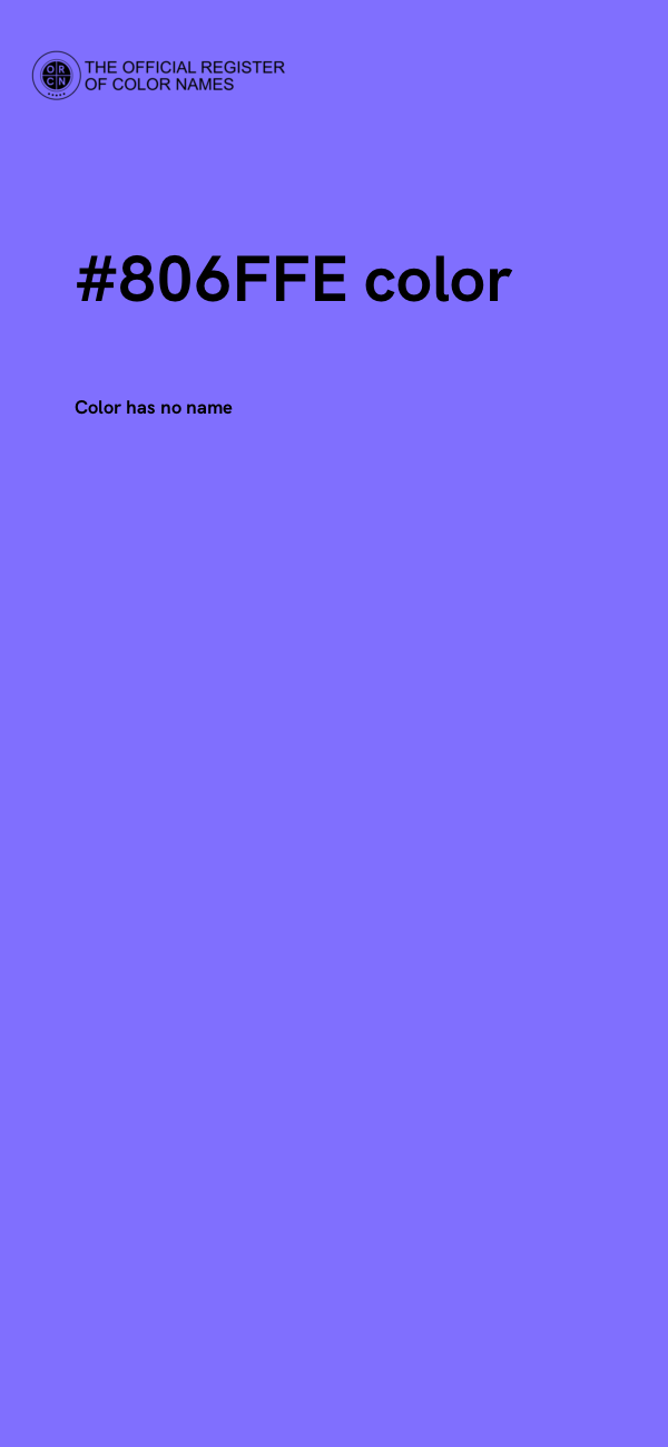 #806FFE color image