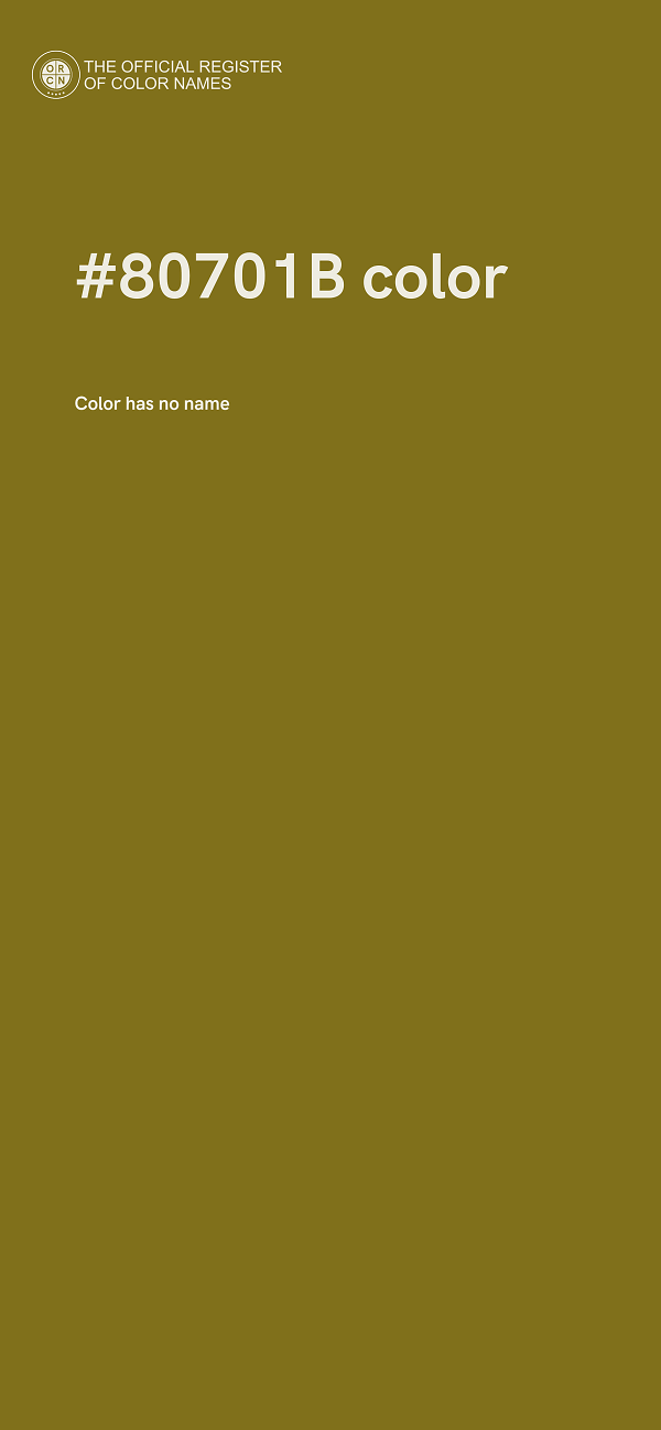 #80701B color image