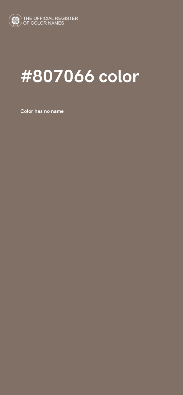 #807066 color image