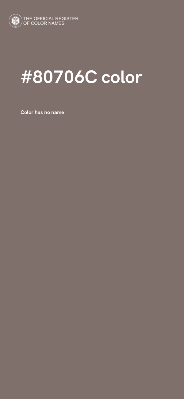 #80706C color image