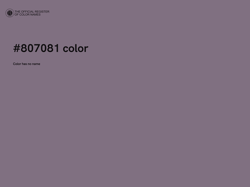 #807081 color image