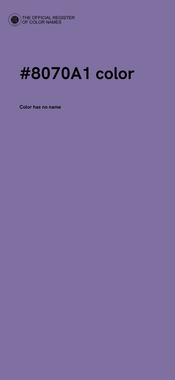 #8070A1 color image