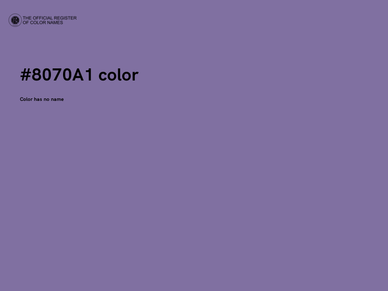 #8070A1 color image