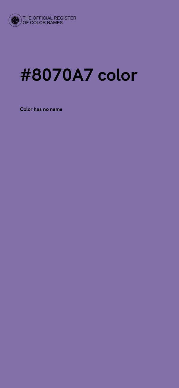 #8070A7 color image