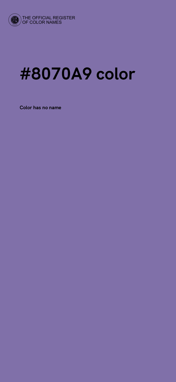 #8070A9 color image