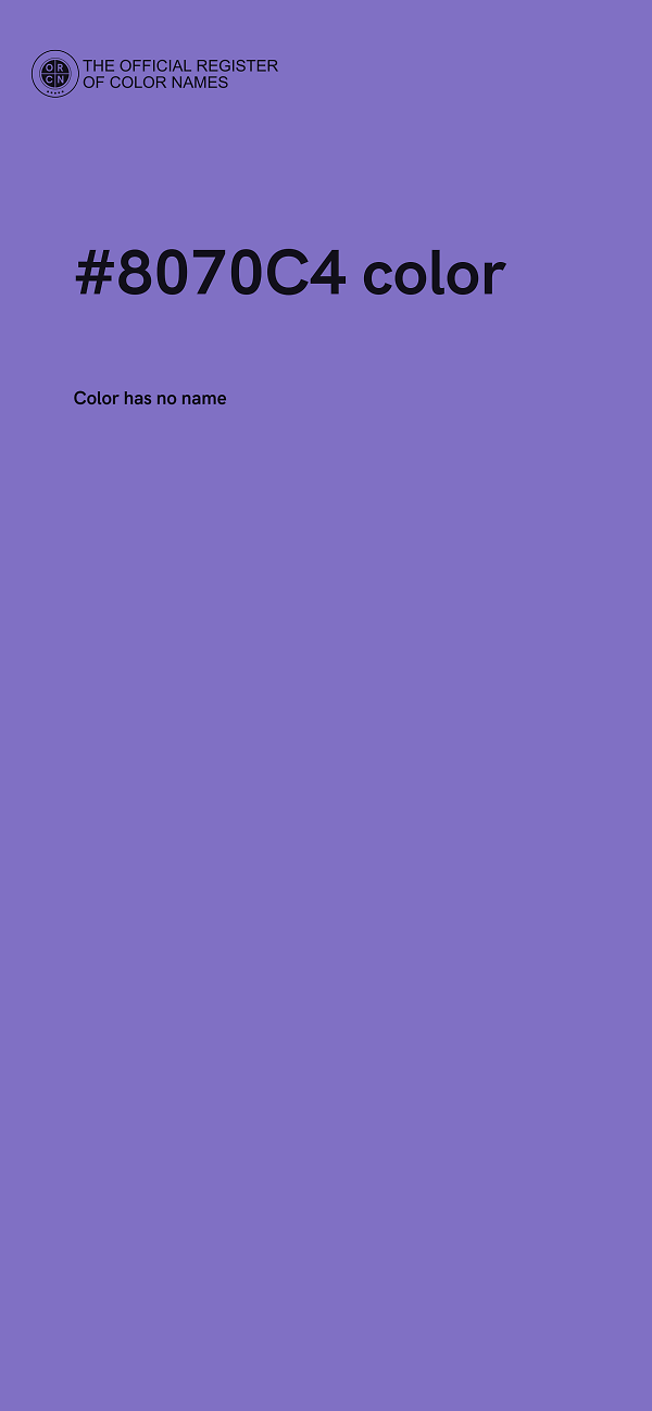 #8070C4 color image