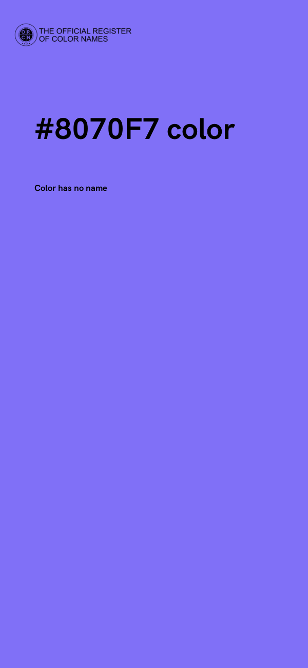 #8070F7 color image