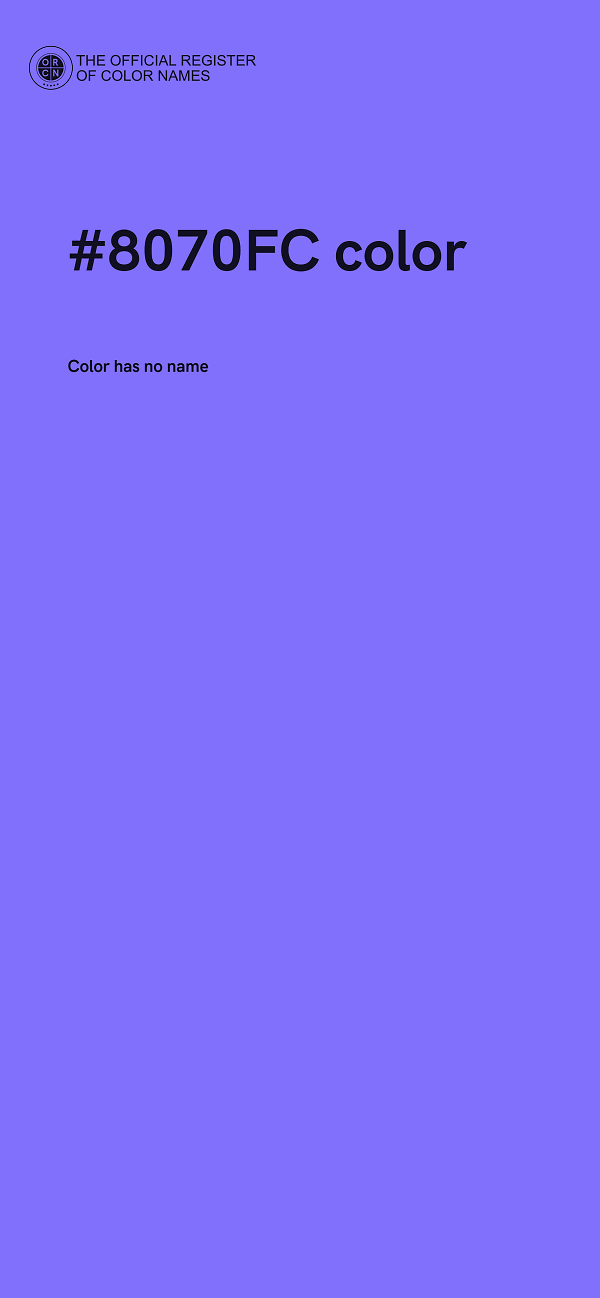 #8070FC color image