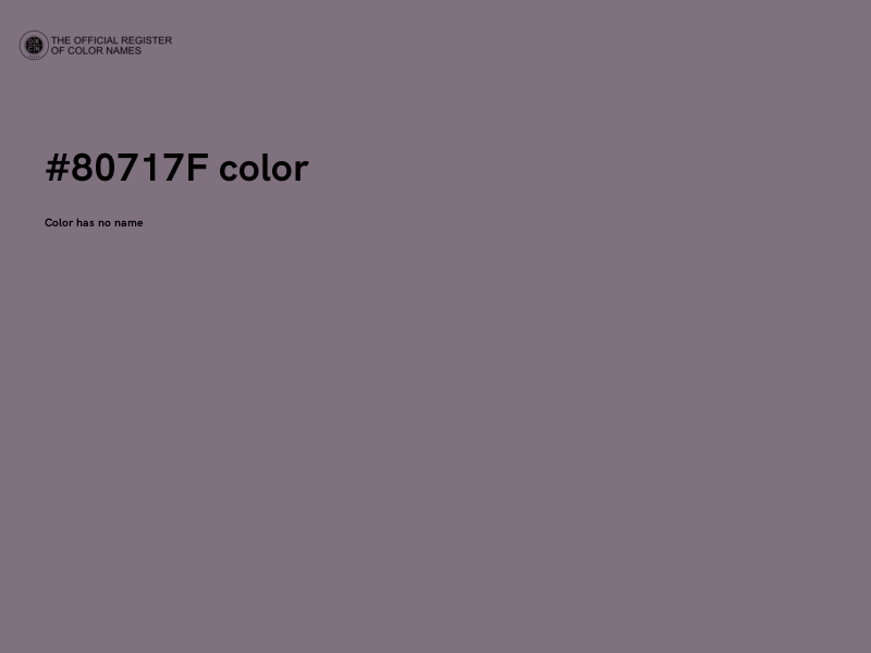 #80717F color image