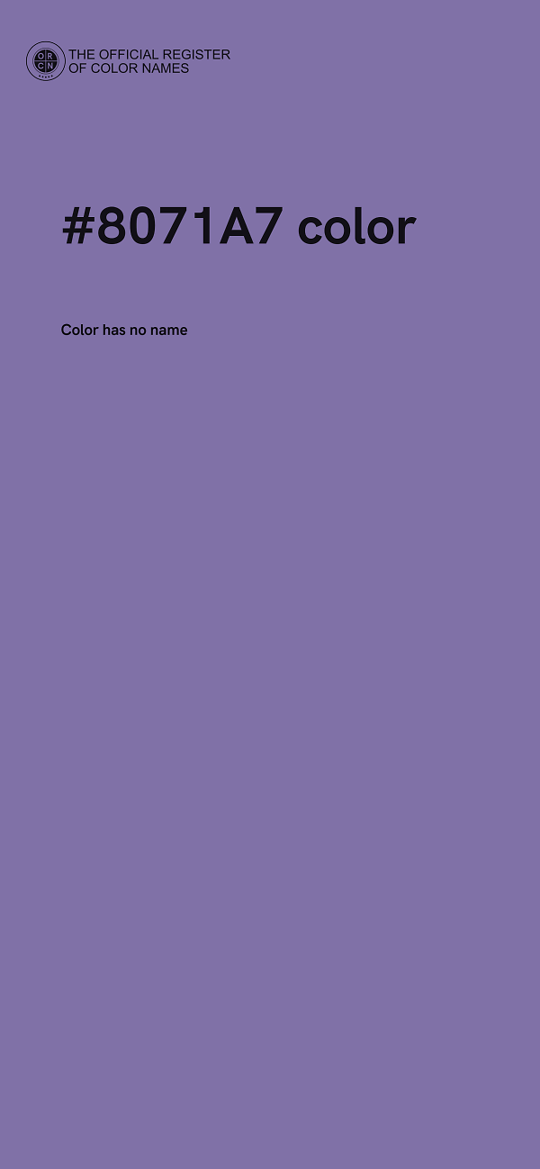 #8071A7 color image