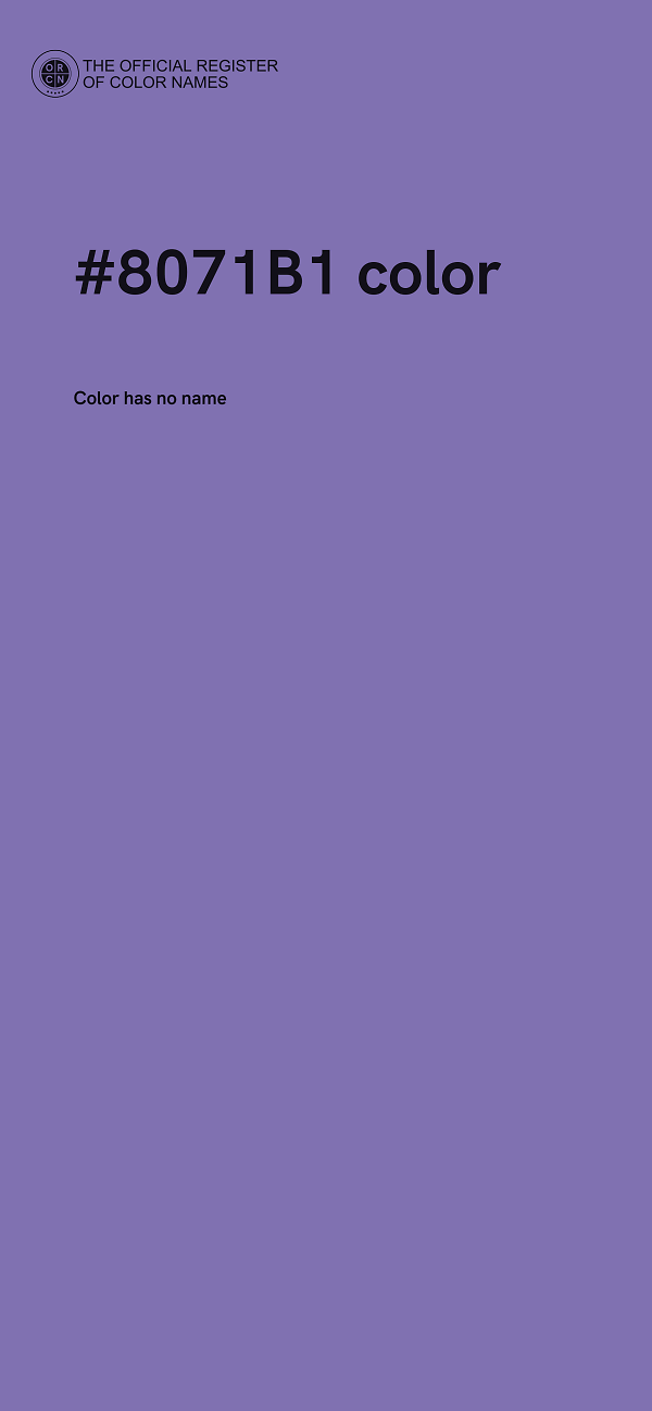 #8071B1 color image