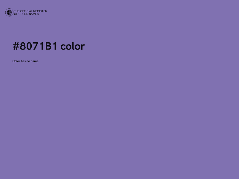 #8071B1 color image