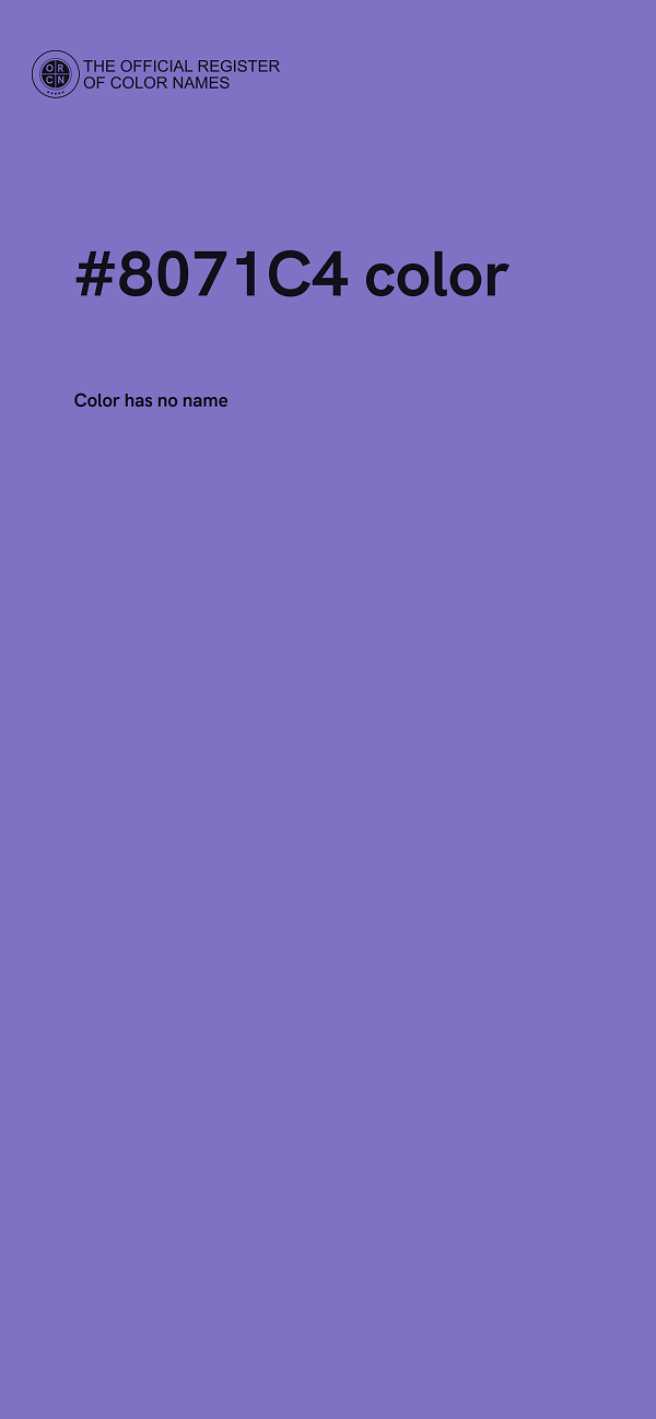 #8071C4 color image