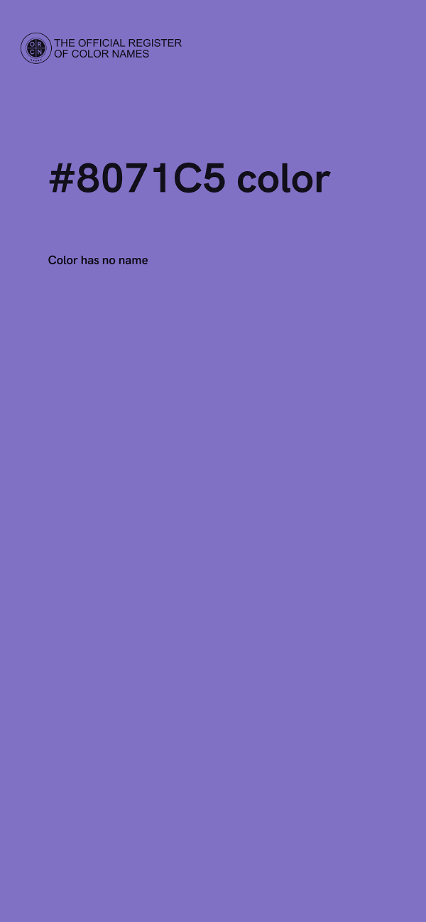#8071C5 color image