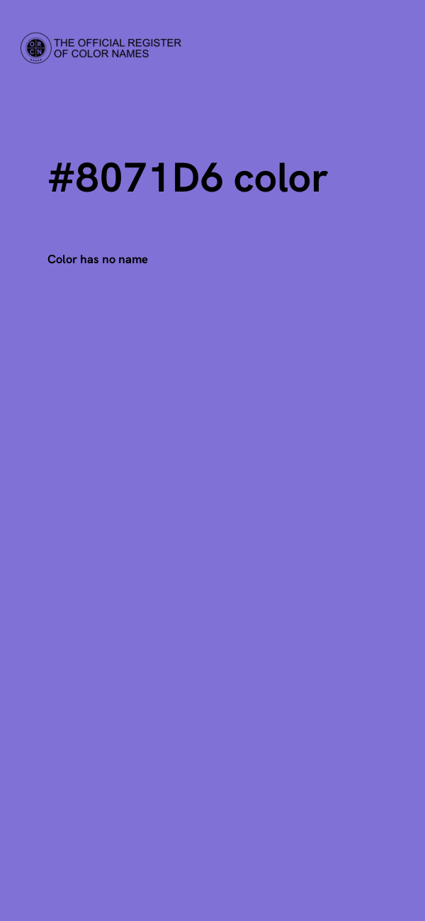 #8071D6 color image